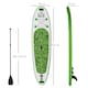 image 7 of HOMCOM 10ft Inflatable Surfing Board W/ Paddle, Fix Bag, Air Pump, Fin, Backpack Green
