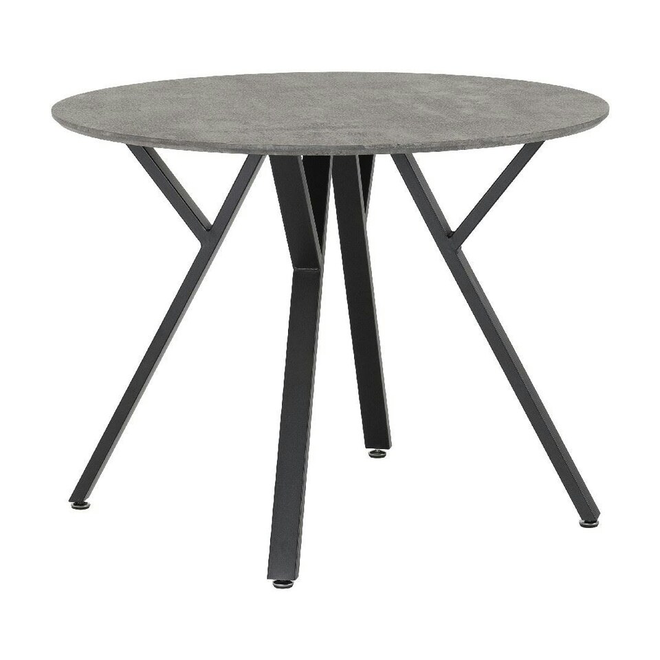 image 1 of Athens Round Dining Set with 4 Lukas Chairs Grey