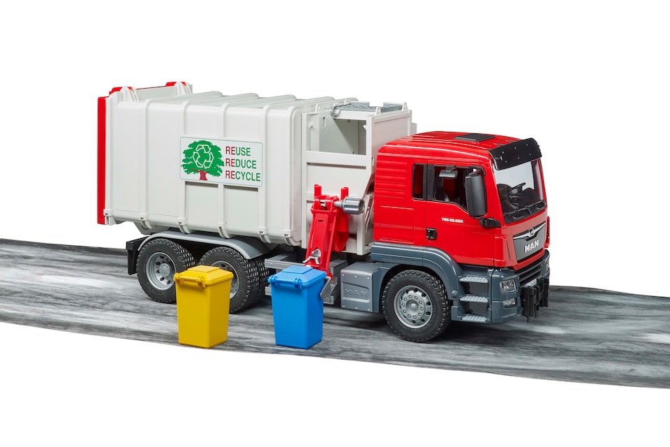 image 1 of Bruder MAN TGS Side loading garbage truck Detailed Vehicle & Playset Model