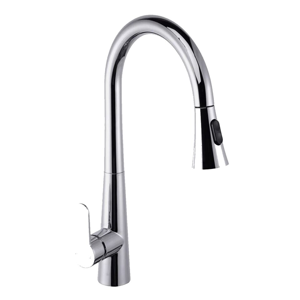 image 1 of Kitchen Faucets with Pull Out Spray Mixer Faucet Swivel Chrome Stainless Steel