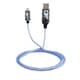image 1 of Lazerbuilt Batman Light-Up Lightning Cable with Flowing LED Effect