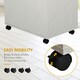 image 5 of HOMCOM Kitchen Storage Unit Microwave Cart Trolley w/ Cabinet Wheels Shelf White