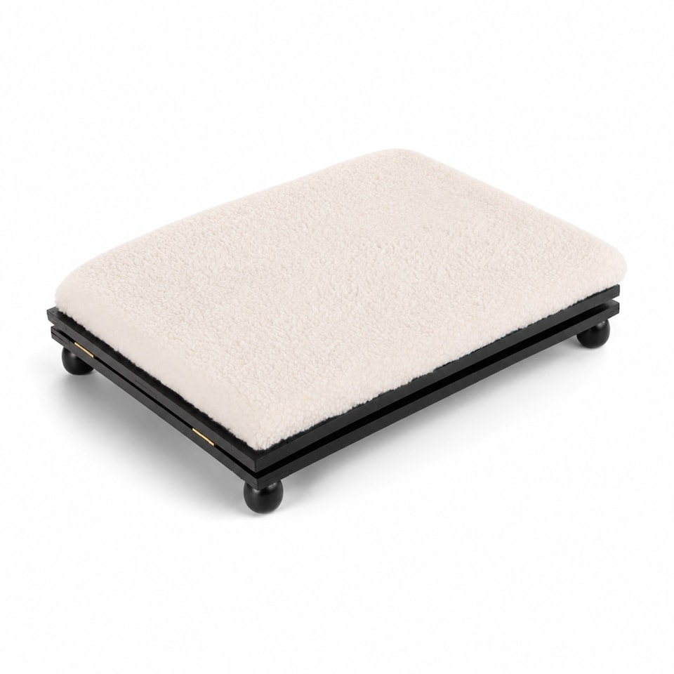 image 1 of Adjustable Folding Cushion Padded Footstool Foot Rest
