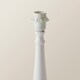 image 5 of ValueLights Victoria White Wood Traditional Stem Table Lamp Base