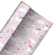 image 2 of Unicorns & Rainbow Gift Wrapping Paper Roll 3m