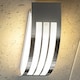 image 3 of CGC Striker Stainless Steel Curved Outdoor Wall Light IP54 E27 | Multi | Grey / silver | Length: 10 cm, Width: 31.5 cm, Depth: 9 cm