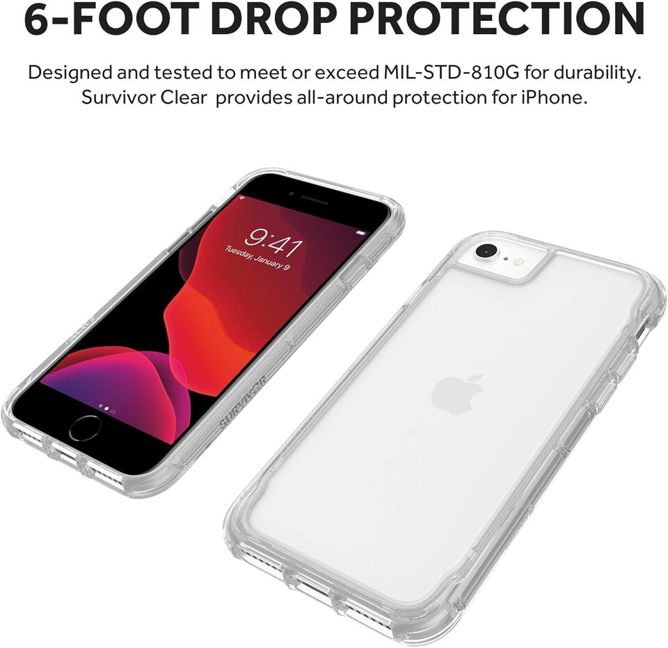 image 1 of Griffin Survivor for iphone 7/8/SE 2022 Clear - GIP-042-CLR