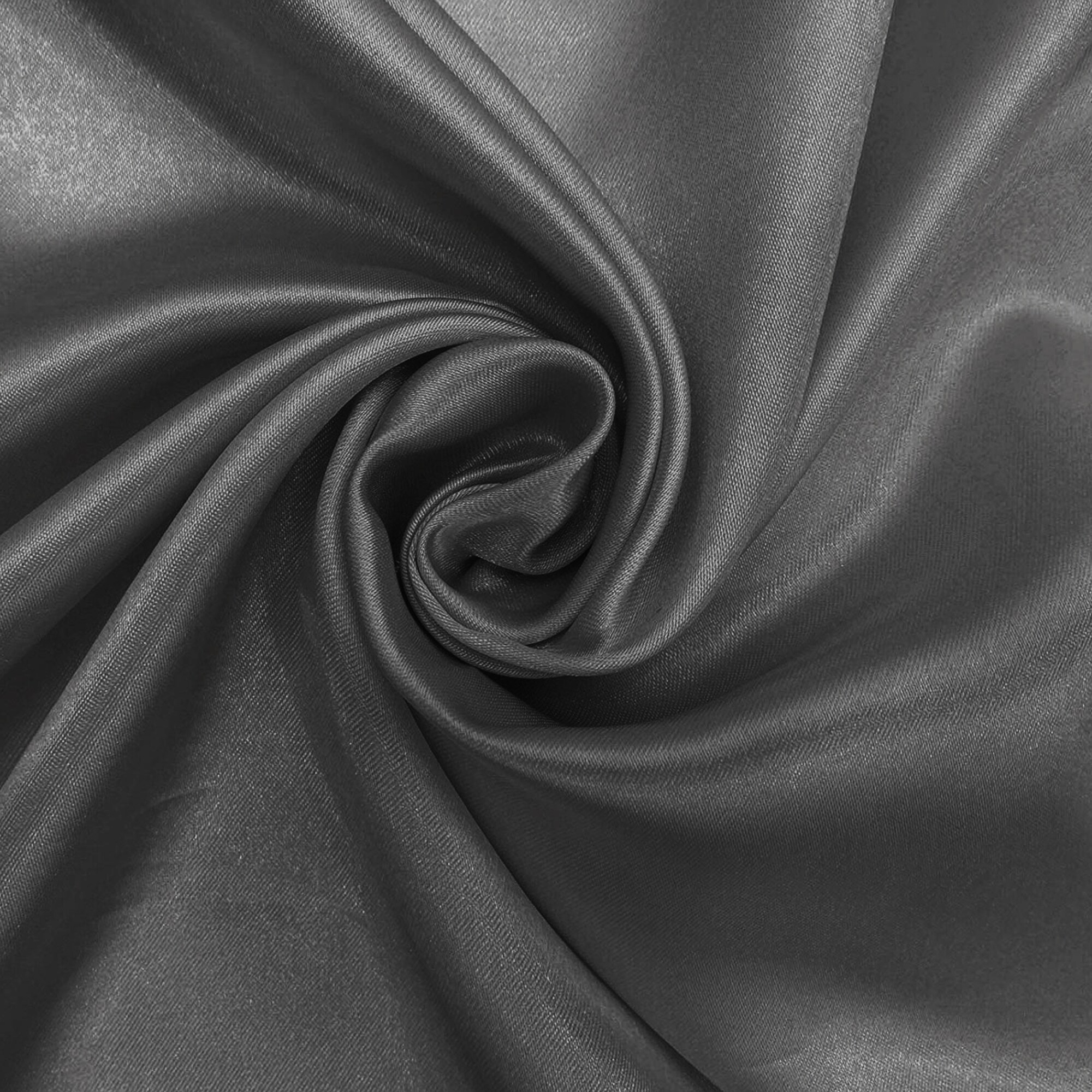 Neel Blue Ice Silk Fabric for Overlay Backdrop, Curtain Swag, Event Decor, 10 Metres in Black