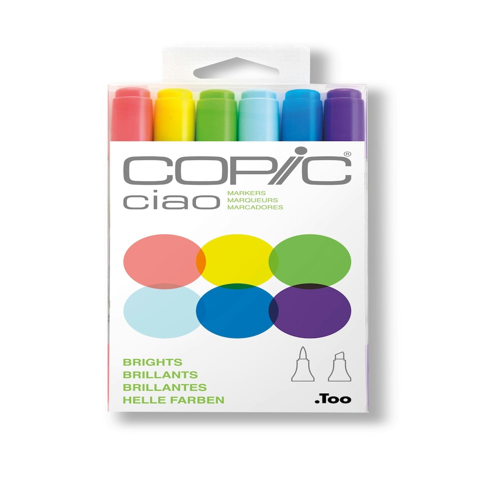 image 1 of Copic CIAO Marker, Brights, Set of 6