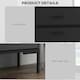 image 9 of HOMCOM Shoe Storage Cupboard with 2 Flip Doors and Sliding out Drawer, Black