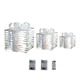 image 1 of 30cm Set of 3 Battery Operated Light up Star Shimmer Christmas Parcels with 90 Warm White LEDs