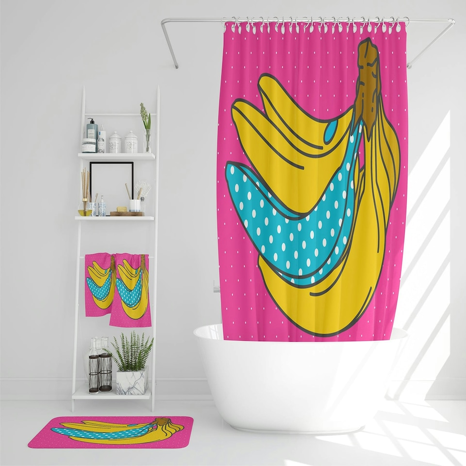 image 1 of Pop art banana (Bathroom Set)