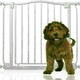 image 1 of Bettacare Curved Top Dog Gate, 71cm - 80cm, Matt White, Pressure Fit Pet Gate for Dog and Puppy, Pet and Dog Barrier