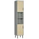 image 1 of kleankin Tall Bathroom Storage Cabinet, Slim Floor Cabinet for Living Room