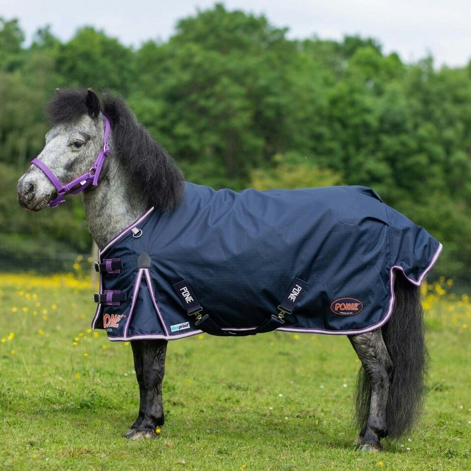 Gallop Equestrian Ponie Duraproof Lightweight Turnout Blue | Size: 5ft 0
Colour: Navy