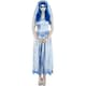 image 3 of Corpse Bride Womens/Ladies Emily Costume Set - White/Blue - M M