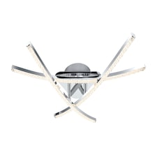 COSYLYTE Samford 3 Light LED  Beaded Ceiling Light Chrome