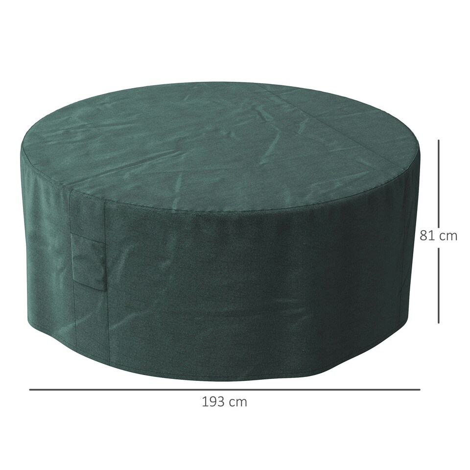 image 1 of Outsunny Large Patio Garden Furniture Set Cover, 600D Oxford, 230 x 230 x 70 cm
