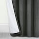 image 3 of Homescapes Thermal 100% Blackout Grey Velvet Curtains - 66 x 72" Grey