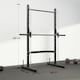 image 7 of HOMCOM Adjustable Squat Rack with Pull Up Bar and Barbell Bar for Home Gym