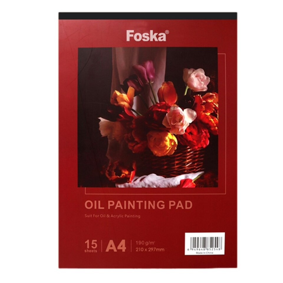 image 1 of A4 15 Sheets Top Glued Open Oil Painting Pad