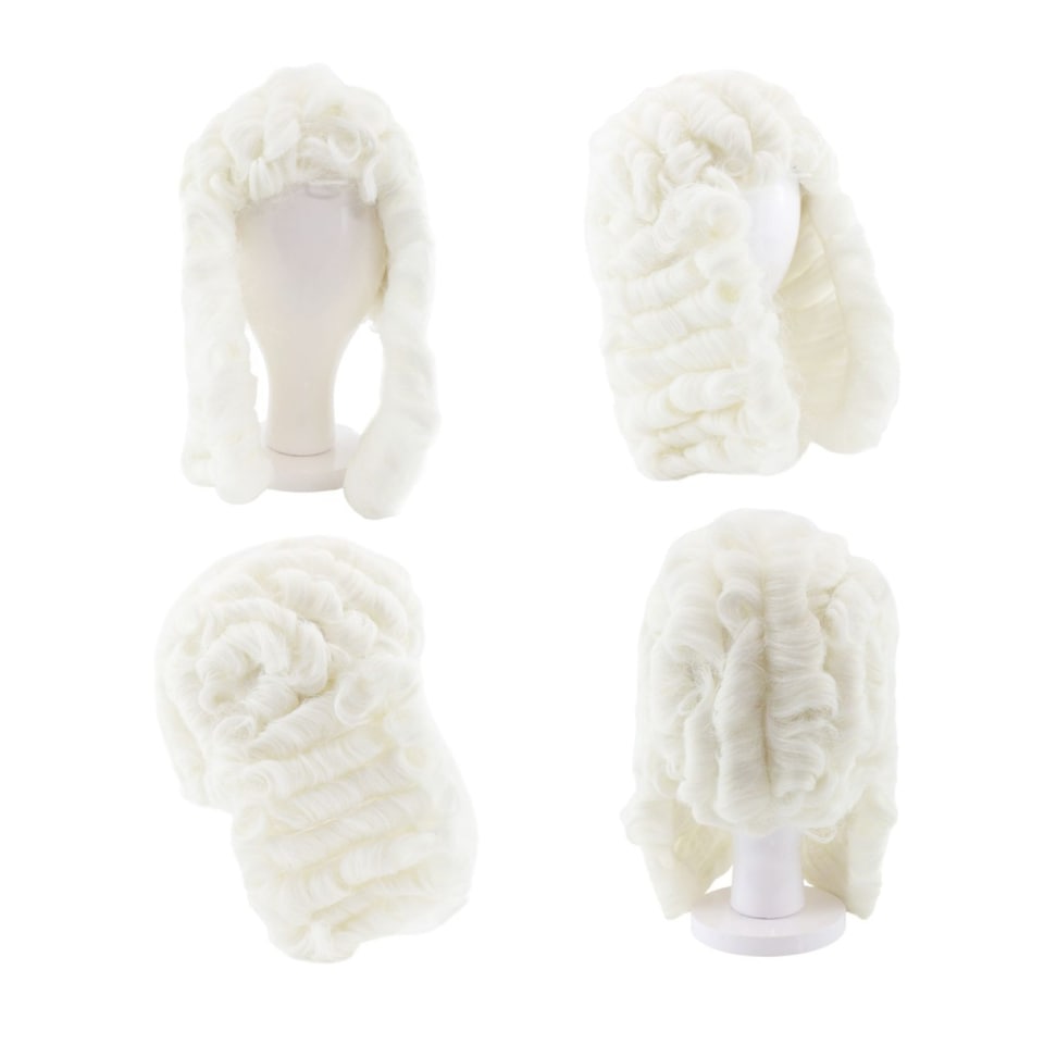 image 1 of Judge Costume - 3 Pcs - Robe, Wig & Gavel | Multi | One Size