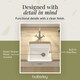 image 7 of Single Bowl Fireclay Compact Belfast Kitchen Sink & Basket Strainer Waste - 460mm