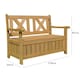 image 5 of Darcy Garden Wooden Storage Bench - Natural