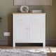 image 3 of Vida Designs Arlington 2 Drawer 2 Door Sideboard Shaker Buffet Cabinet Storage, White & Oak | White | White & Oak | 1