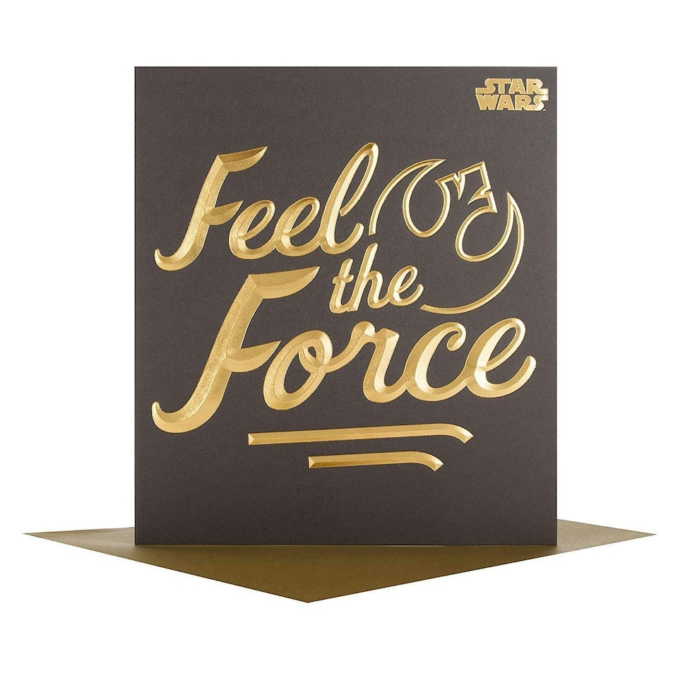 image 1 of Hallmark Star Wars Card "Feel The Force" - Medium