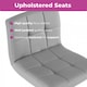 image 5 of Dark Grey Faux Leather Bar Stool