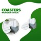 image 4 of Marco Paul  Set of 6 White Heart Wooden Coasters