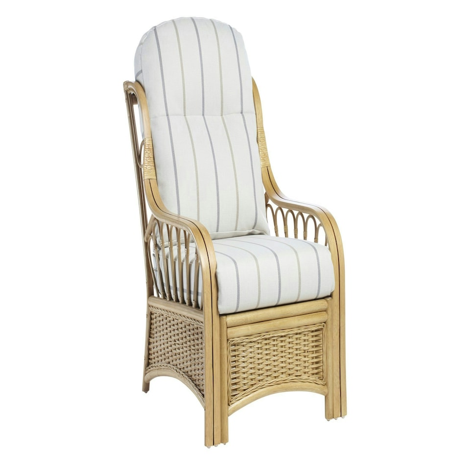 image 1 of Desser Vale Light Oak Rattan 2 Seater Sofa Set in Linen Taupe - Conservatory Sofa Suite