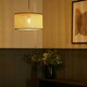 image 2 of ValueLights Reni Medium Wood Cane Natural Ceiling Pendant Shade Cream