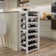 image 3 of Camilo 7-Tier Wine Rack Freestanding Holds 28 Bottles Home Bar Stand 108cm Stand | White | White