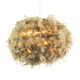 image 2 of Modern and Unique Large Olive Green Feather Decorated Pendant Shade
