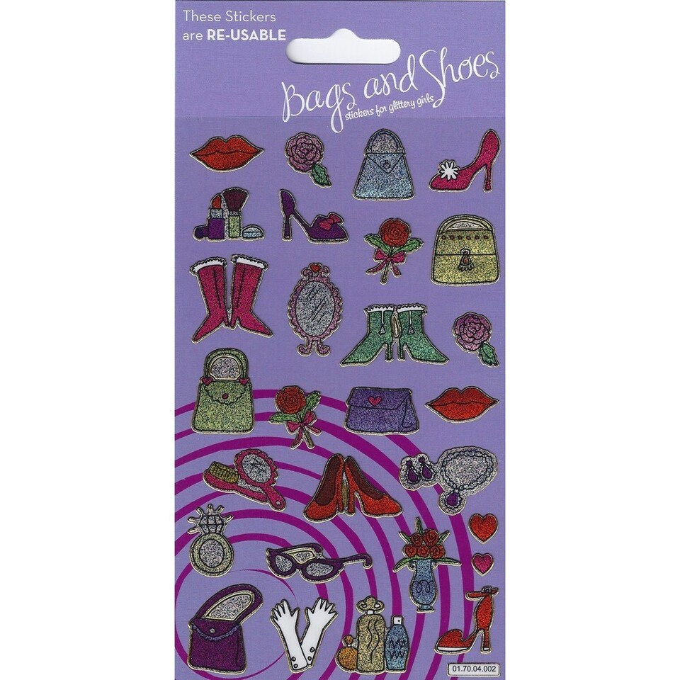 Paper Projects Reusable Bags And Shoes Stickers - Multicoloured - One Size