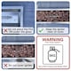 image 3 of Fimous Rattan Outdoor Garden Furniture Set Gas Fire Pit Dining Table with Side Table Chair Love seat Sofa Footstool