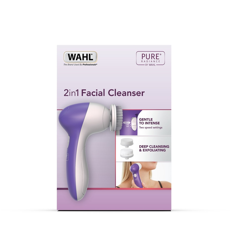 image 1 of Wahl 2 In 1 Cleansing Brush Pure Radiance For Face And Body ZY107