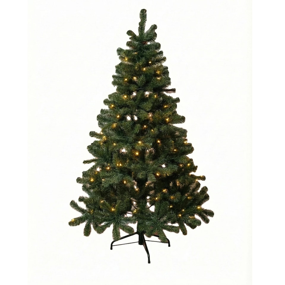 image 1 of Winter Fir Green Pre-Lit Artificial Christmas Tree - LED multi function lights - 7FT with 210 LED lights