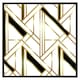 image 1 of Golden art deco (Picture Frame) Black | L