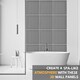 image 6 of NOVECRAFTO Decorative 3D Wall Panels (50cm x 50cm) 3D Fluted Line Design PVC Cladding Panel