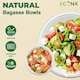 image 3 of ECONX 50Pcs Biodegradable Bagasse Bowls 12oz White Sugarcane Disposable Bowl