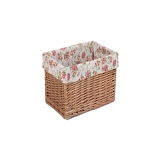 Double Steamed Garden Rose Willow Storage Baskets Multi | Multi | L