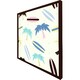 image 3 of Surf boards & palm trees (Picutre Frame) Grey | L