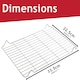 image 2 of SPARES2GO Small Grill Pan Rack Insert Tray compatible with Indesit Oven Cookers (335mm x 225mm)