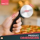 image 2 of Pizza Cutter Wheel – Stainless Steel Pizza Slicer for Easy Cutting & Serving, Food-Grade, Dishwasher-Safe Kitchen Tool