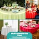 image 9 of Disposable Plastic Table Cover, Waterproof Tablecloth - 84 Inch