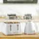 image 2 of HOMCOM 1.7L Kettle and Toaster Set with Defrost Reheat and Crumb Tray White