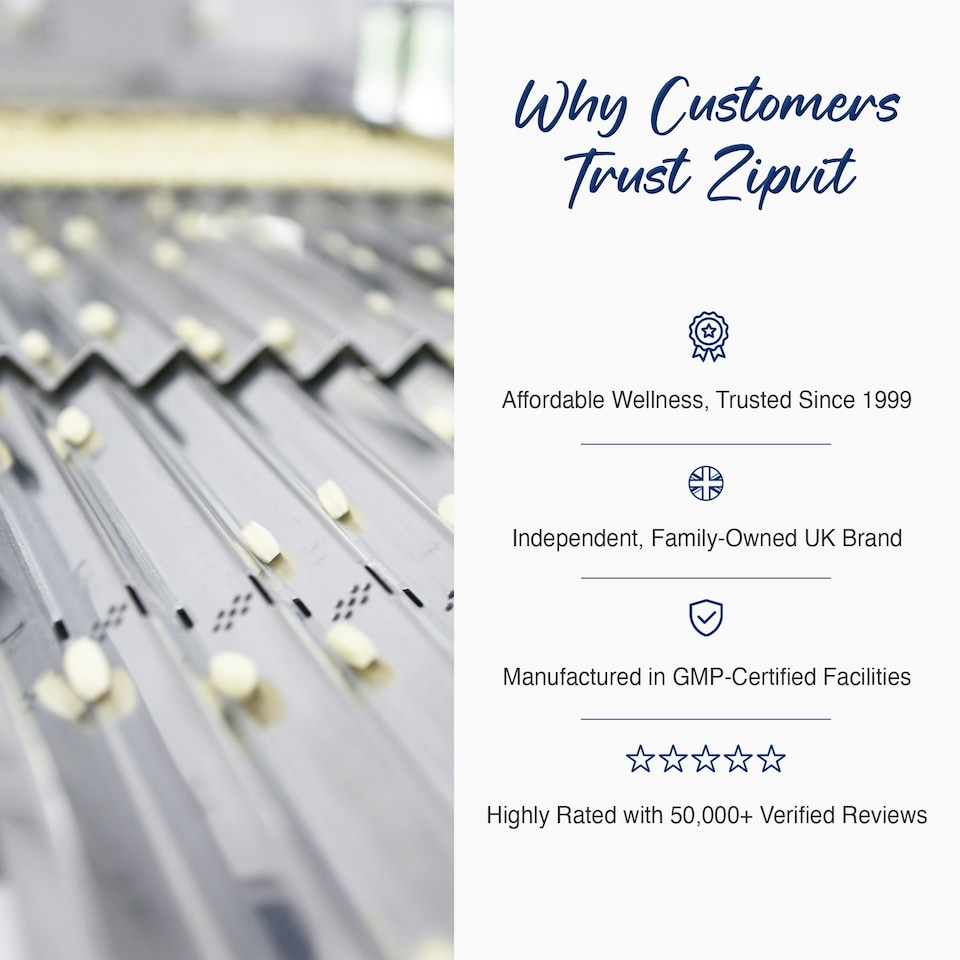 image 1 of Zipvit A-Z Multivitamin, Immune, Energy & Bone Support, 25 Essential Nutrients, 180 Vegan Tablets, 6-Month Supply